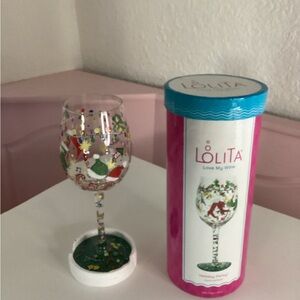 New Lolita love my wine Hand-Painted Wine Glass gift holiday party
